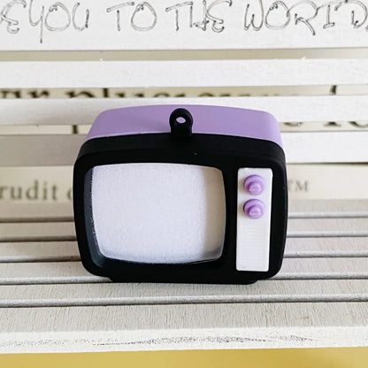 Creative Retro Television Keychain Miniature Television Tv Model Toy Creative Children Toy Keychain Pendant