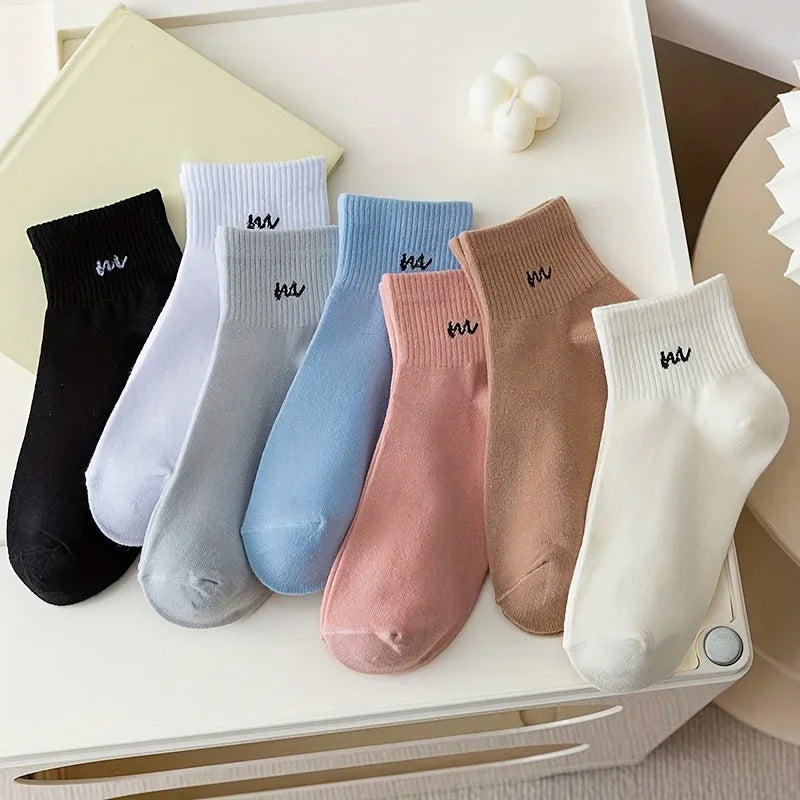 5 pairs of short sports socks for one sale, comfortable and breathable short socks sock