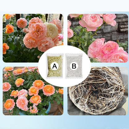 Garden Fertilizer A+B Hydroponic Plant Concentrated Easy to Use Promote Absorption Efficiency for Vegetables Flowers Grass