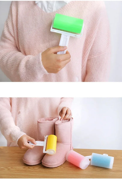 Reusable Lint Remover Clothes Dust Wiper Cat Dog Comb Shaving Hair Pet Hair Remover Brush Washable Sticky Roller Laundry Product