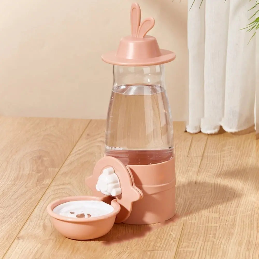 Leakproof Pet Water Dispenser 600ml Anti-Splash Automatic Water Feeder No Spill Hanging Design Drinking Fountain