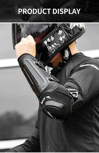 WOSAWE Motorcycle Knee Pads Protective Gear Equipment Motocross Protection Riding Elbow Guard Knee Pad Protector Kit
