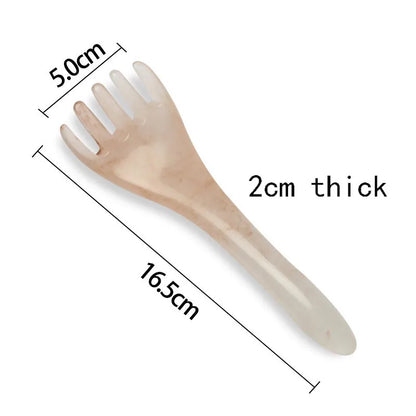 Head Massager Scalp Gua Sha for Body Neck Leg Massage Five-claw Head Scraping Stick Massage Scraping Claw Massage Visage