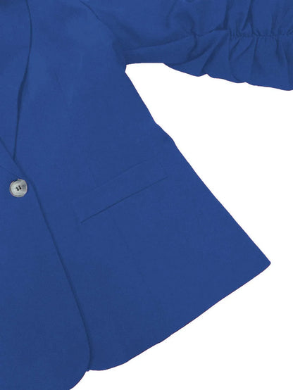 New Office Lady Suits Jacket Tops Formal Women's Seven Quarter Sleeved Suit Coats Casual Black Workwear Blazer Femme Clothing