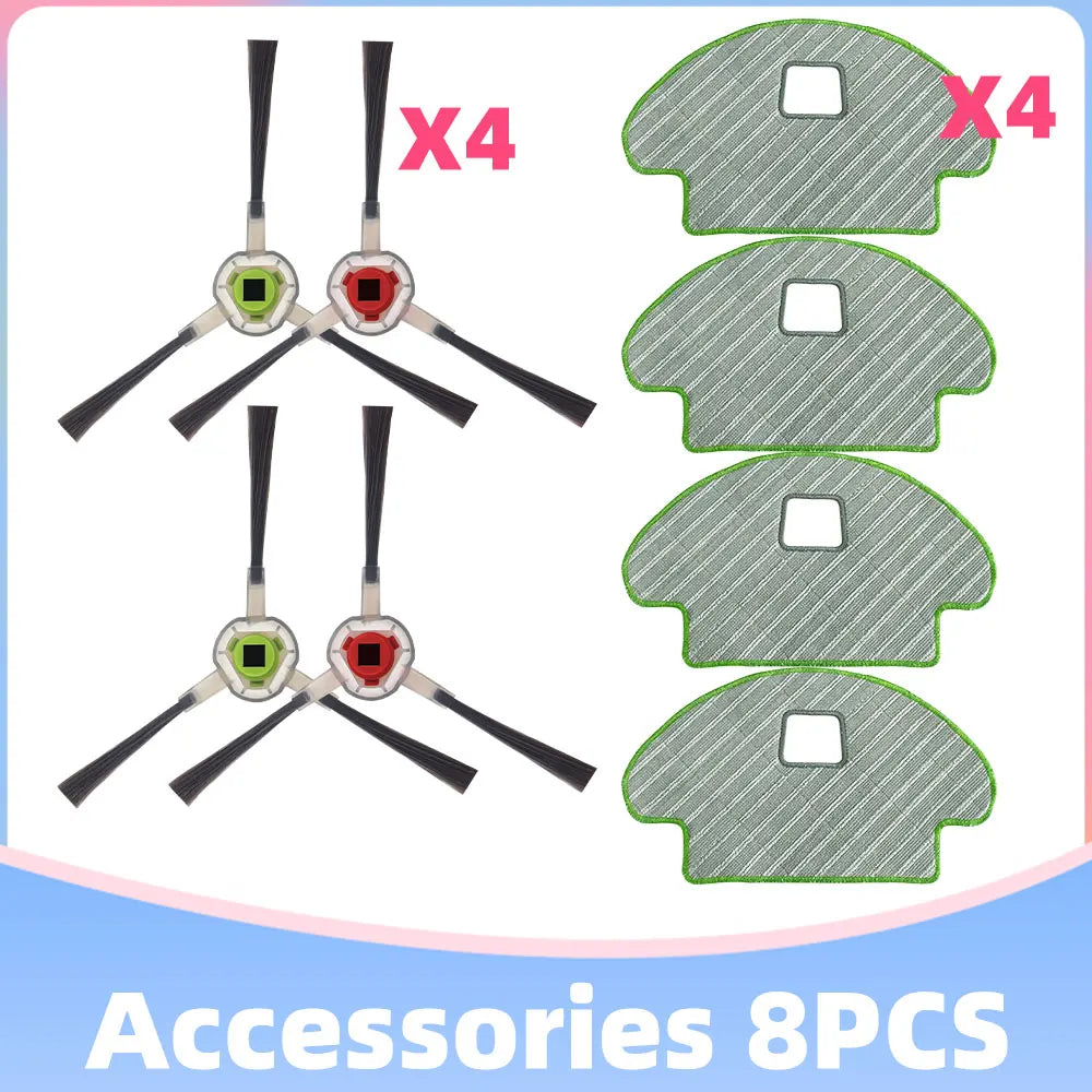 For iRobot Roomba Combo 111 / 113 R113840 Main Side Brush Hepa Filter Mop Cloths Replacement Part Robot Vacuums Accessory