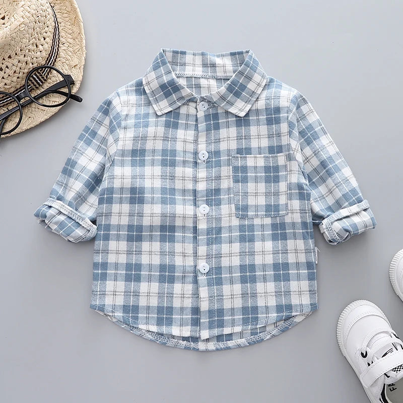 IENENS Baby Shirt Clothes Spring Thin Shirts Toddler Infant Boy Long Sleeve Tees Tops 1 2 3 4 Years Kids  Cotton Shirt