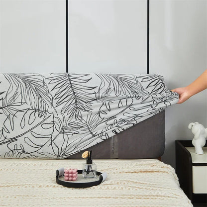 Headboard Bedhead Cover Dust Cover Double Bed Covers Durable Bed Back Protection Elastic All-inclusive Bedhead Cover Home Decor