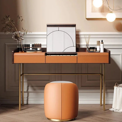 Living Room Vanity Table Nail Makeup Drawers Bedroom Storage Luxury Dressing Table European Mesa De Maquillaje Trendy Furniture
