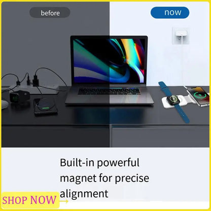 Especial 15W 10-In-1 Fast Charging Dock Station Wireless Charger For Iphone 14 13 12 Pro Max 8 7 Fast Charging Dock Station Whit