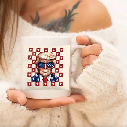 Mug Set Make America Great Again" Fun Printed Cosmetic Bag for Makeup Travel Wallet Perfect Teacher Gift or Friend'S Present