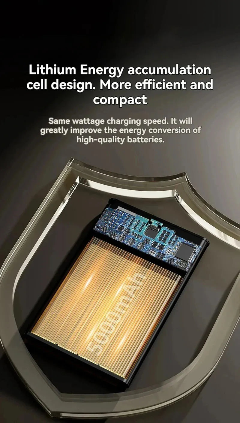 5000/10000mAh Thin Wireless Power Bank Potable Charging Mobile Powerbank Magnetic External Battery for iPhone Huawei Xiaomi 2025