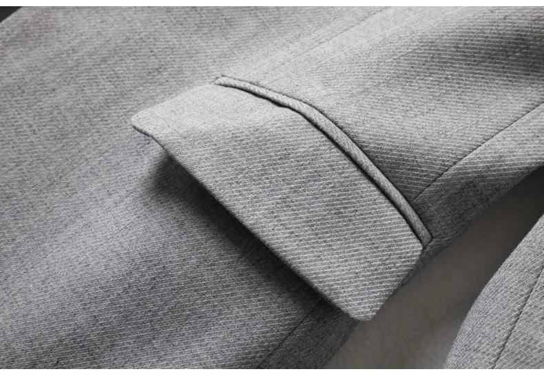 Office Lady Casual Blazers For Women 2024 Autumn Fashion Single Button Long Sleeve Outerwears New In Coats & Jackets Elegant