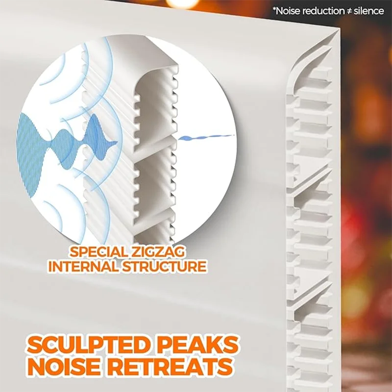 Door Draft Stopper Under Door Draft Blocker Insulator Door Sweep Weather Stripping Noise Stopper Strong Adhesive