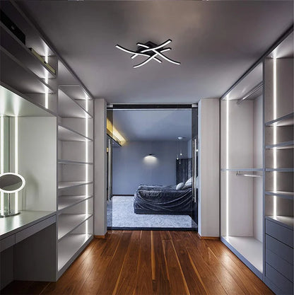 LED Ceiling Light Surface Installation Living Room Lamp Modern Bedroom Kitchen Led Ceiling Light Elegant Curved Ceiling Light