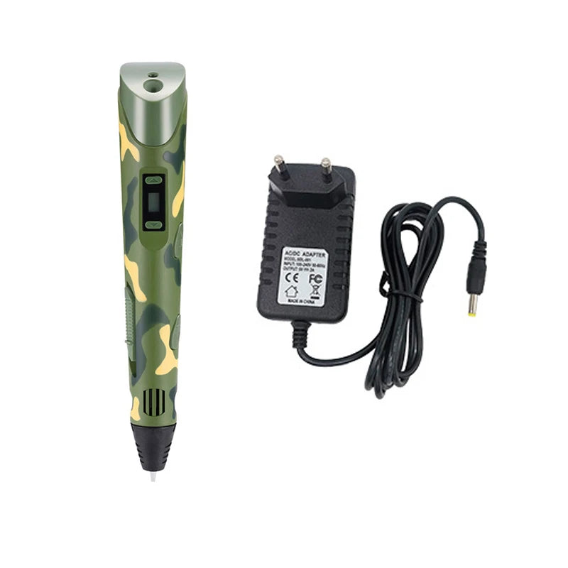 3D Pen DIY Drawing Pen With LCD Screen Compatible PLA ABS Filament Toys Safe Paiting for Children Kids Christmas Birthday Gifts