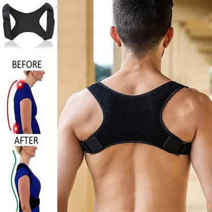 Invisible Back Posture Corrector Trainer Adjustable Shoulder Brace Straight Holder Clavicle Support for Men Women Adult Children
