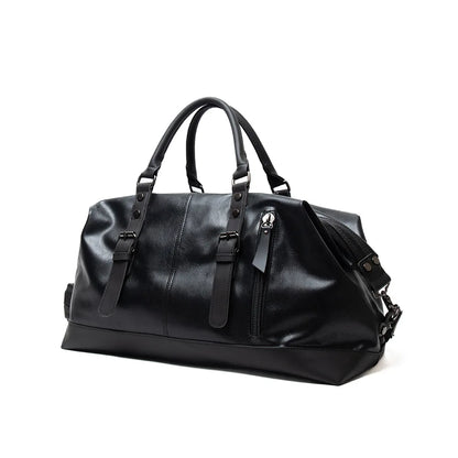 2025 New Men Travel Totes Crossbody Shoulder Bags Large Capacity Handbag Fashion Top-Handle Bag Waterproof PU Leather Laptop Bag