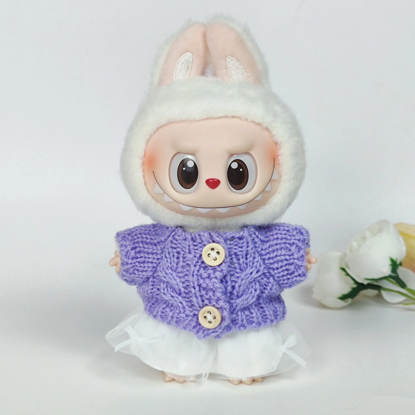 Labubu 3.0 Big in Energy Series – Labubu Bear Sweater & Flanged Hat Set – Combining Fashion and Cuteness – Labubu Outfit