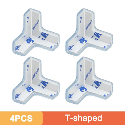 Safety Corner Protectors Set High Resistant Adhesive Gel Baby Proof Guards Clear Silicone Furniture Table Edge Corner Protection