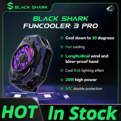 Original Black Shark Cooler 4 3 Pro 4Pro Smart FunCooler For xiaomi black shark nubia lenovo phone