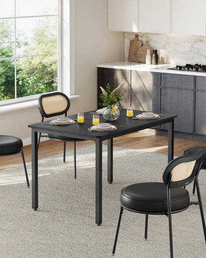 VASAGLE dining table, dining table, kitchen table, 70x110x75 cm, kitchen