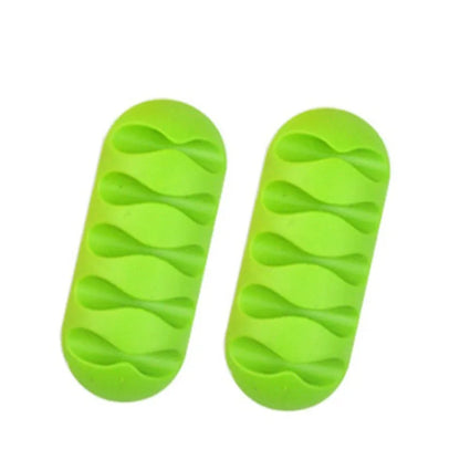 Cable Clips Cord Organizers Holder Adhesive Silicone Desk Winder Cable Holder Desktop Wire Wrapped Office Accessories gift