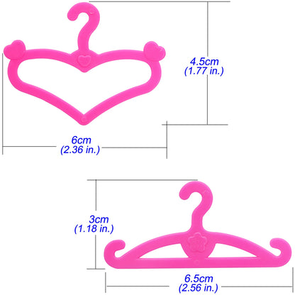 50 Pcs/Set Fashion Doll Accessories for 11.5'' Doll with Party Gown Fashion Dress Outfit Pants Shoes Girl Kids Playhouse Toy