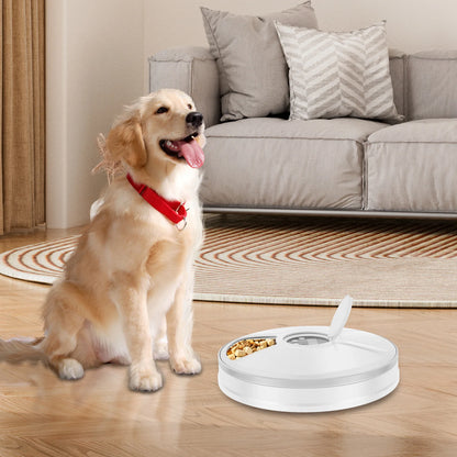 Automatic Pet Feeder 6-Grids 24 Hour Timing Wet/Dry Snacks Feeding Device Battery Powered For Cats Dogs Foods Dispenser NEW