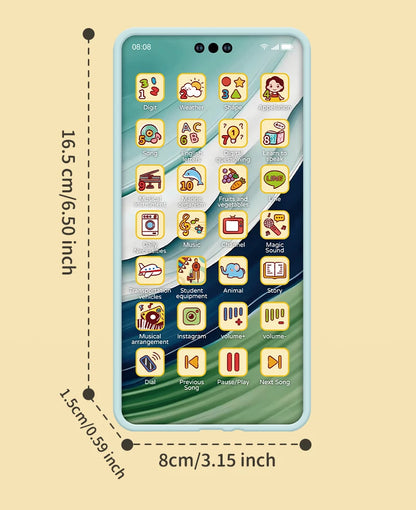 Baby Phone Toy Simulation Music Sound Telephone Toy Toddler Puzzle Early Education Toy Phone Mobile Phone Model Toy Gifts