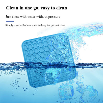 Pet Lick Silicone Mat for Dogs Pet Slow Food Plate Dog Bathing Distraction Silicone Dog Sucker Food Training Dog Feeder Supplies