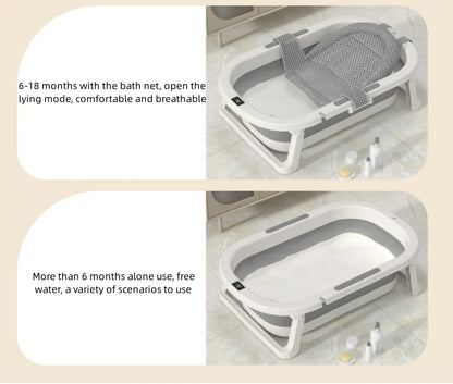 Baby bath tub Warm bath tub Baby foldable toddler sitting and lying Toddler household bathroom items