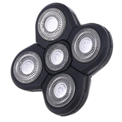 Replacement for Head Shavers 5 Heads Beard Hair Replacement Easy to Clean Electric Shaver Fit Your Face and for Dropship