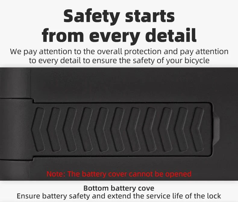 ROCKBROS Bicycle Smart Lock NFC Lock Aluminum Alloy High Strength Waterproof Anti-theft Safety U-Shape Lock MTB Road Bike Cyclin