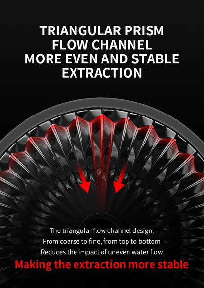 MHW-3BOMBE Pour Over Coffee Dripper Glass Coffee Dripper Coffee Filter Cup Reusable Coffee Drip Filter Cone Coffee Maker