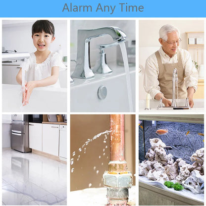 Smart APP WiFi Water Leak Sensor Water Overflow Level Detector Security Sound Alarm System Flood Leakage Sensor Remote Control