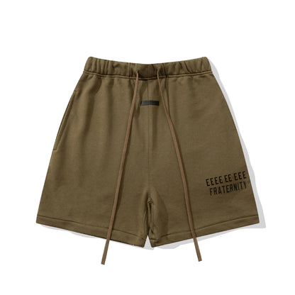 Fashion Design Men's T-shirts Two Rows Letter Logo Streetwear Designer Brand Men's T-shirts Sets