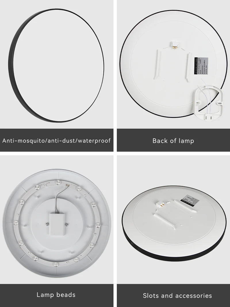 Led Ceiling Lamp Modern Ceiling Chandelier 220V Led Panel Lighting Fixture For Bedroom Kitchen Home Ultra Thin Ceiling Lights