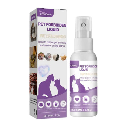 Pet Estrus Calming Spray Safe Healthy Calming Diffuser Cat Anti Anxiety Liquid Prevent Howling Soothe Mood For Calming Emotions