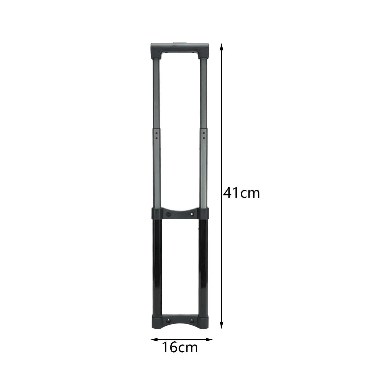 Replacement Travel Suitcase Telescopic Handle Black Traveling Accessories Sturdy Stylish Metal Pull Rod Stretchable 32inch Long