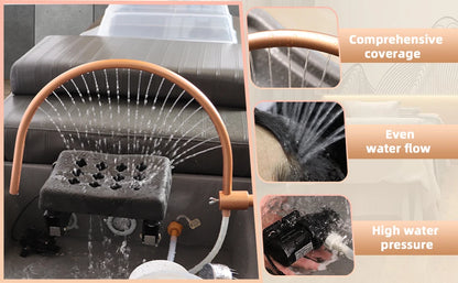 Head Spa Water Frame with Pump for Shampoo Sink, Portable Salon Shower Head Equipment, Shampoo Bowl Waterfall