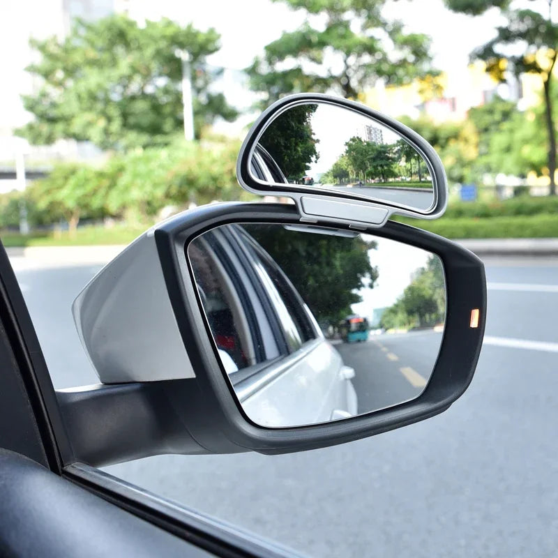 1PC Car Mirror 360 Degree Adjustable Wide Angle Side Rear Mirrors blind spot Snap way for parking Auxiliary rear view mirror ﻿