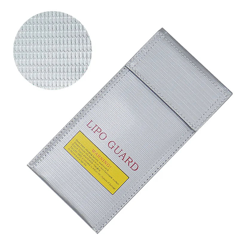 High Quality Fireproof & Waterproof Explosion-proof RC LiPo Battery Safety Bag Safe Guard Charge Sack 90*64*50MM