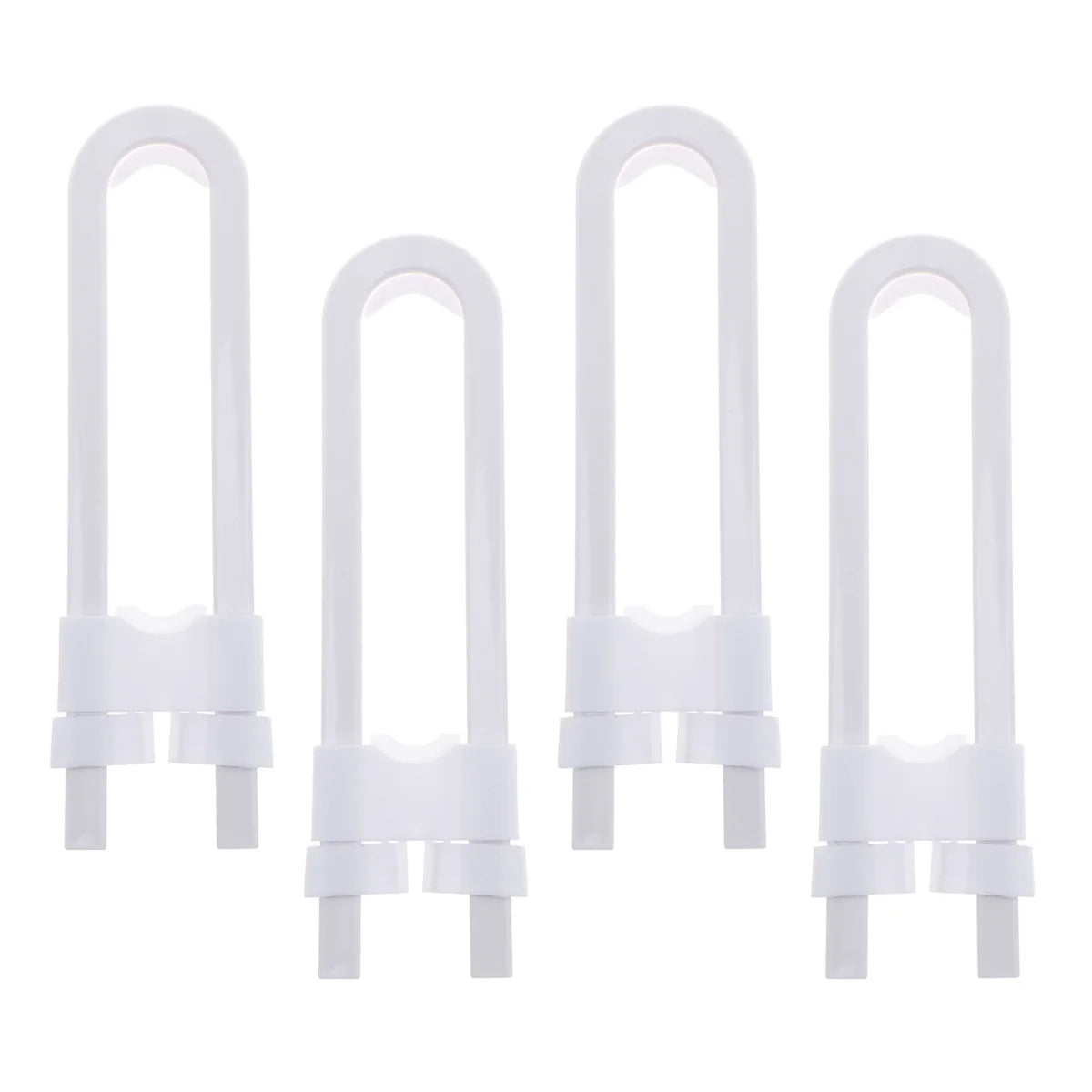 4 Pack Adjustable U Shaped Cabinet Locks Baby Safety No Tools Child Proof Closet Locks Sliding Doors Hardware Mushroom Knob D