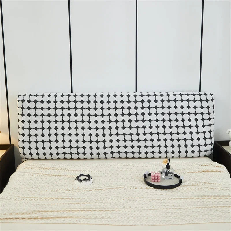 Headboard Bedhead Cover Dust Cover Double Bed Covers Durable Bed Back Protection Elastic All-inclusive Bedhead Cover Home Decor