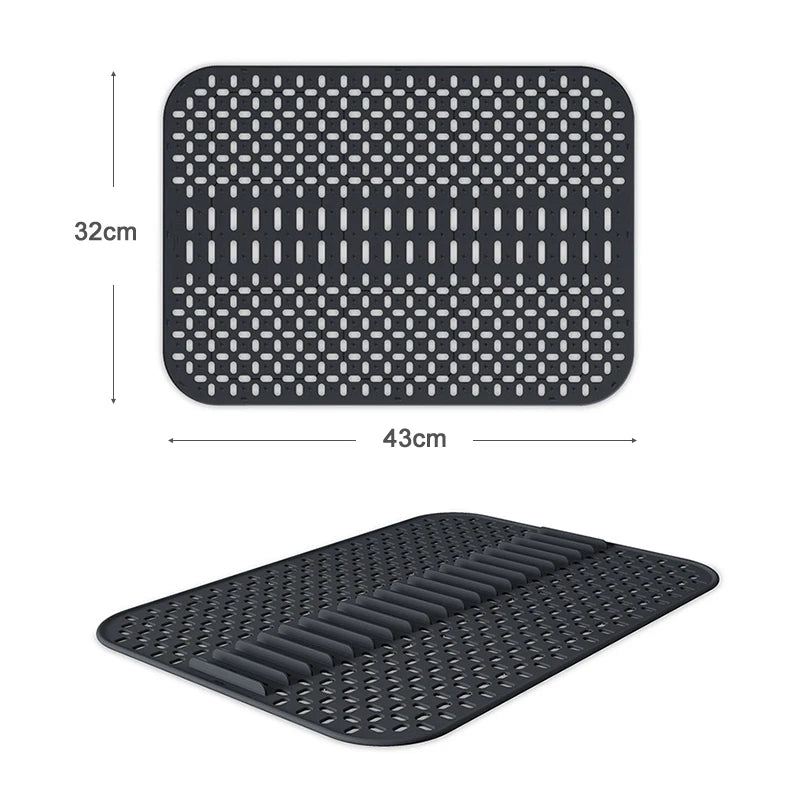 Sink Protectors for Kitchen Sink,Silicone Sink Mats for Bottom of Kitchen Sink Grid Accessory,Non-Slip Sink dish drying Mat