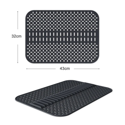 Sink Protectors for Kitchen Sink,Silicone Sink Mats for Bottom of Kitchen Sink Grid Accessory,Non-Slip Sink dish drying Mat