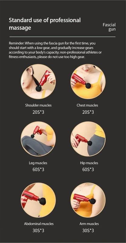 Mini Portable Massage Gun Percussion Massager For Body Neck Deep Tissue Muscle Relaxation Gout Pain Relief Fascia Gun массажер