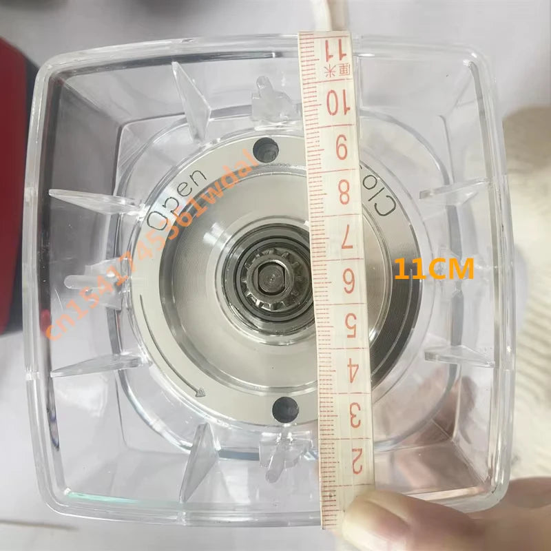2L Square Container Jar Jug Pitcher Cup bottom with serrated smoothies blades lid for commercial Blender spare parts