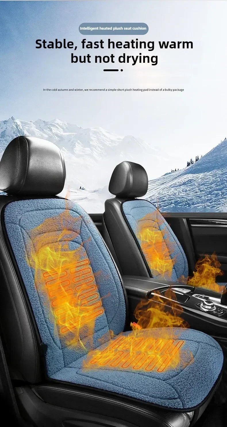 Heated Car Seat Cover Car Heating Cushion Winter Heated Seats Car Seat Warmer 12V Seat Cushion For Back And Seat