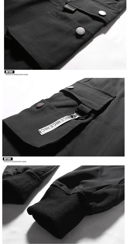 2025 New Classic Design Multi Pockets Cargo Pants, Men's Casual Loose Fit Drawstring Cargo Pants Joggers For Spring Summer Outdo